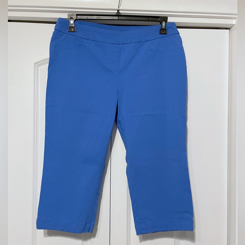LOT of 2 Slim-Sation by Multiples Capris Black & Blue Sz 16 - Picture 6 of 15